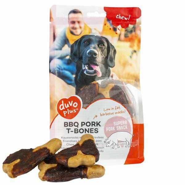 Duvo+ BBQ pork T-bones kotleciki wieprzowe dla psa 300g 