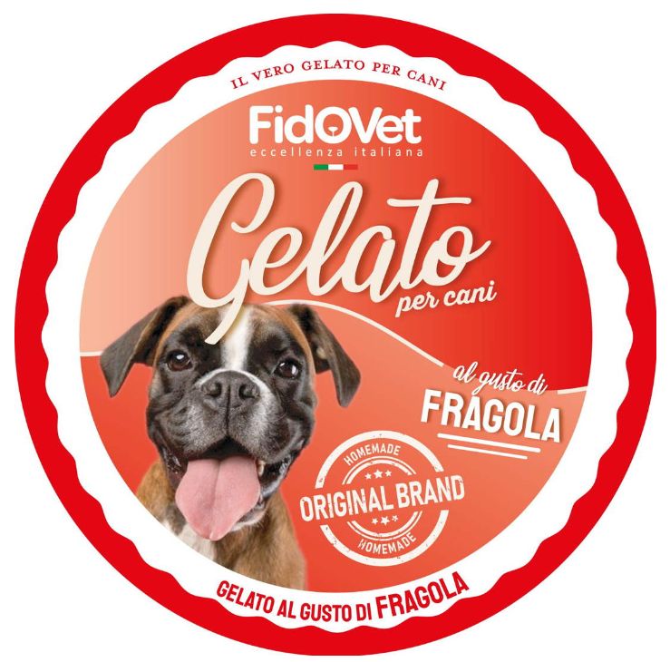 FIDOVET Gelato włoskie lody dla psów 40g proszku / 120g lodów