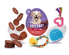 Joy&Toy Dog Jajko Niespodzianka przysmak + zabawka 2w1 dla psa