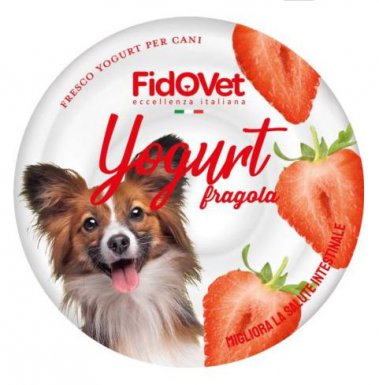 Fidovet Jogurt karma uzupełniająca dla psów o smaku truskawkowym 25g