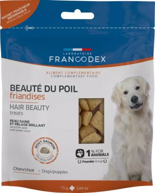 Francodex przysmak dla psa na piękną sierść 75 g