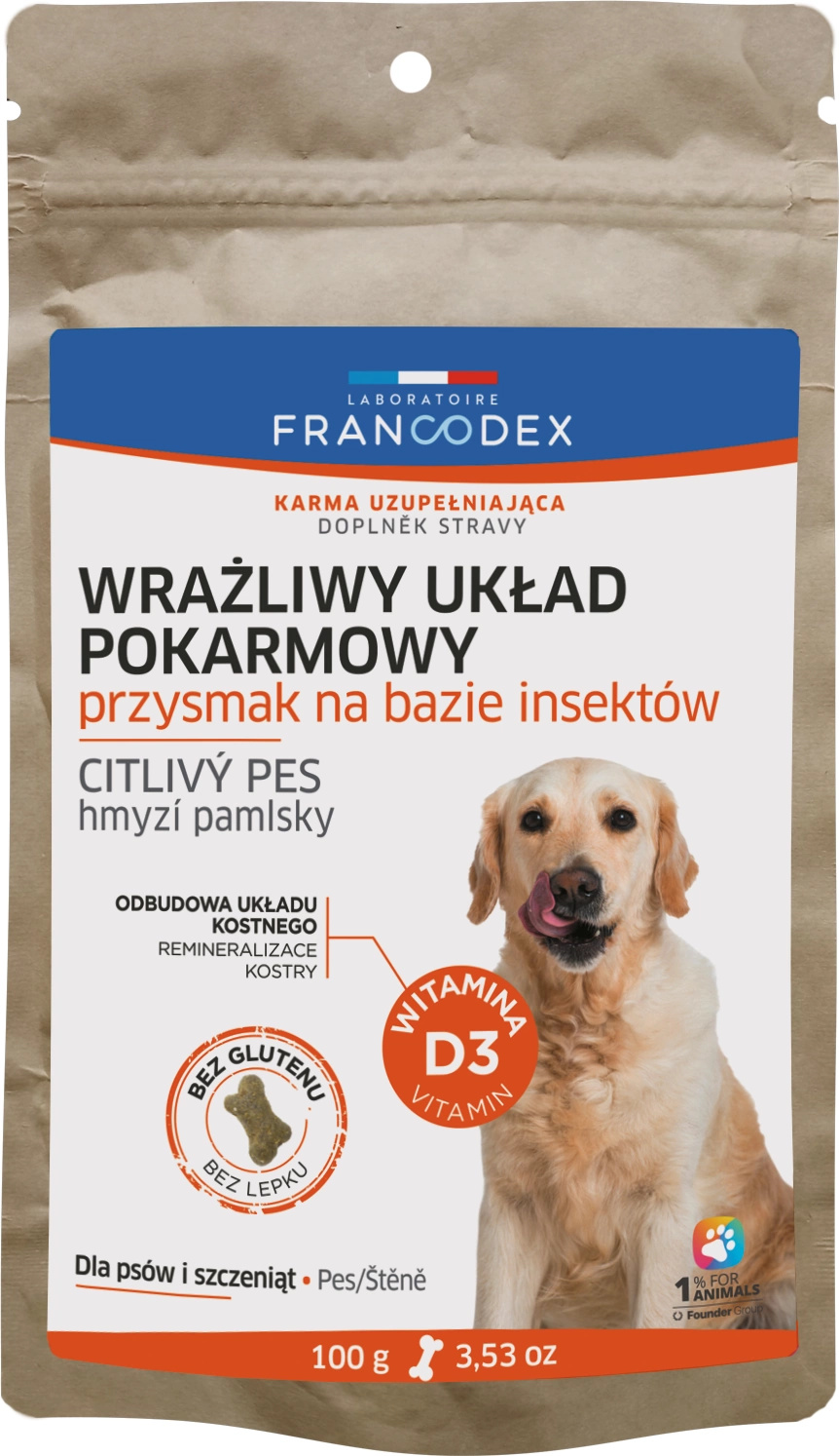 Francodex Sensible Przysmaki na wrażliwy układ pokarmowy dla psa 100g
