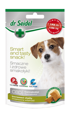Dr Seidel Snack Smakołyki dla psów na zwiększoną witalność z CBD 90g