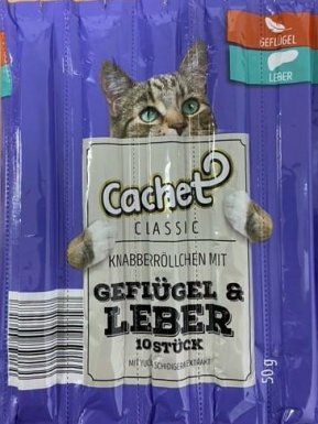 Cachet przysmak dla kota kabanos 10szt.