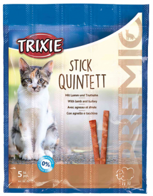 Trixie Premio Quadro-Sticks Anti-Hairball Przysmak paluszki dla kota 4x5g