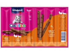 Vitakraft Cat Stick Classic indyk + jagnięcina kabanosy dla kota 6szt 