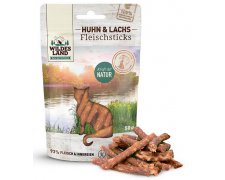 Wildes Land Cat Fleischsticks Huhn & Lachs pałeczki z kurczakiem i łososiem 95% mięsa 50g