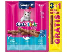 Vitakraft Cat Stick Classic łosoś 4szt (3 + 1 gratis) 