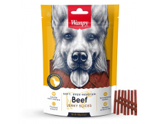 Wanpy Beef Jerky Slices pieczone paski z wołowiny dla psa 100g