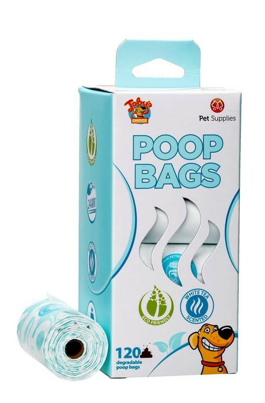 Poob Bags Biodegradowalne worki na odchody o zapachu białej herbaty 8x15szt.