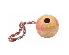 Trixie Ball on a Rope, Natural Rubber Zabawka piłka gumowa na lince dla psa