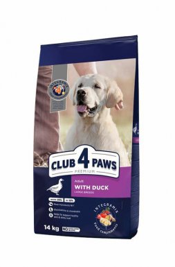 Club4Paws Premium Adult Large Breed sucha karma z kaczką dla dorosłych psów dużych ras 14kg