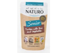Naturo Senior Mini indyk z ryżem i warzywami saszetka 150g dla psa
