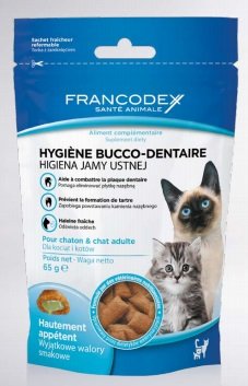 Francodex Higiena jamy ustnej przysmak dla kociąt i kotów 65g