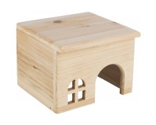 Trixie drewniany domek dla świnki morskiej 28x16x18cm