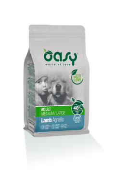 Oasy One Animal Protein Dry Monobiałkowa karma dla dorosłych psów ras średnich i dużych z jagnięciną