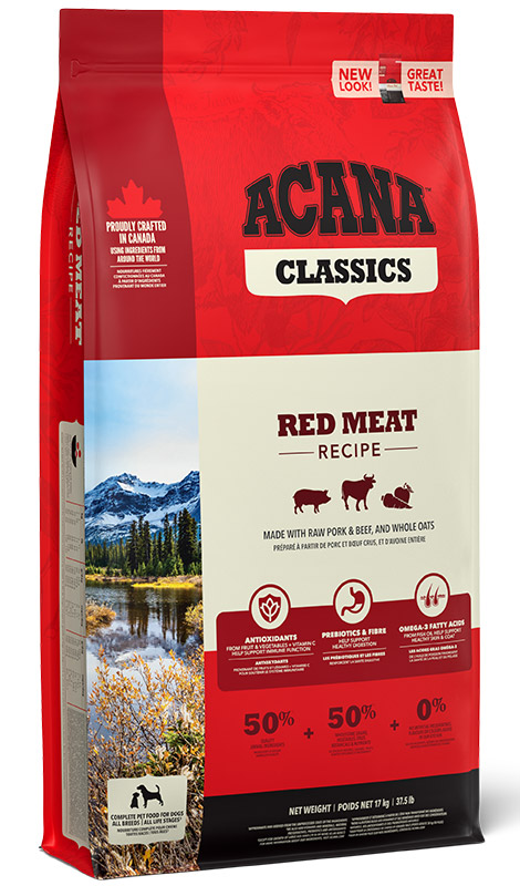 Acana Red Meat Dog bezzbozowa karma z dehydratyzowaną jagnięciną, wołowiną i wieprzowina 