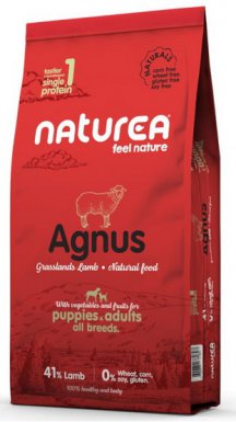 Naturea Dog Naturals Agnus Puppy & Adult Jagnięcina hypoallergiczna, monobiałkowa karma dla psów 