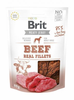 Brit Snack Jerky Beef Fillets przysmak dla psa z wołowiną i kurczakiem