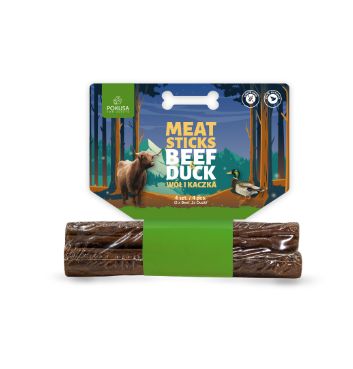 Pokusa Feel The Wild Meat Sticks Beef & Duck Naturalne gryzaki z wołowiną i kaczką 4 sztuki