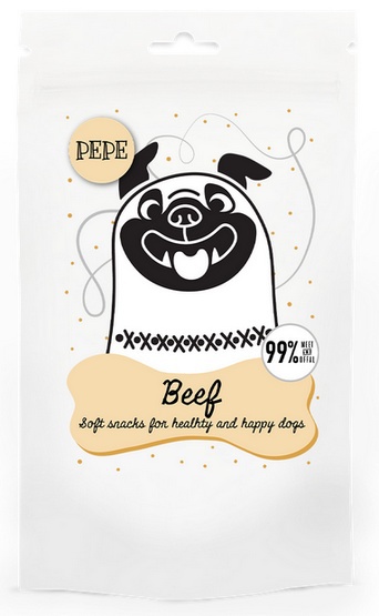 Paka Zwierzaka PEPE Mini Chunkies Beef (wołowina) 80g