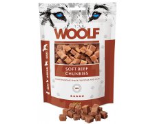 Woolf Soft Beef Chunkies przysmak dla psa z wołowiną 100g