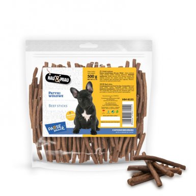 Hau&Miau Pausesnack kabanosy wołowe dla psa 500g