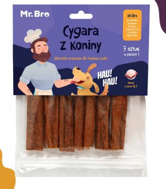 Mr.Bro Cygara z Koniny Przysmak Dla Psa 7szt. 175g