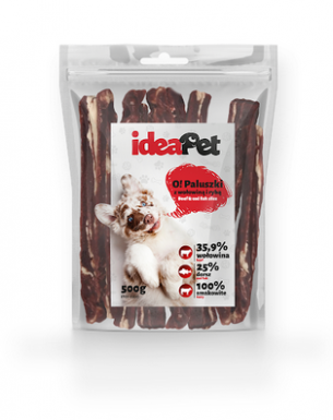 IdeaPet Paluszki z wołowiną i rybą dla psa 500g