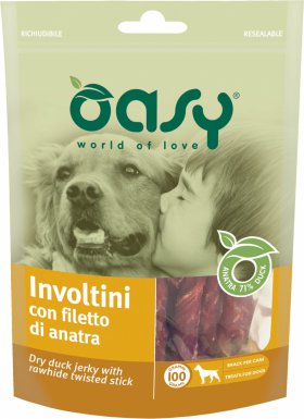 Oasy Twist z kaczki naturalny przysmak dla psa 100g