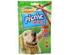 Friskies Picnic Variety kabanosy trzy rodzaje mięs dla psa 126g