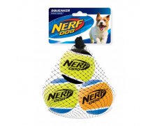 Nerf Zestaw piszczących piłek tenisowych dla psa 6,5cm 3 sztuki