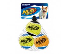 Nerf Zestaw piszczących piłek tenisowych dla psa 6,5cm 3 sztuki