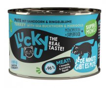 Lucky Lou SuperMono monoproteinowa karma dla dorosłych kotów z indykiem puszka 200g