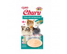 Inaba Ciao Cat Churu creamy kurczak i krab jako aksamitny sos 4x14g
