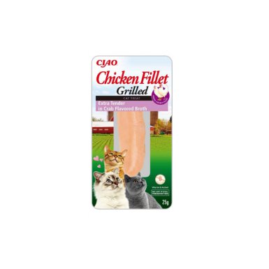 Inaba Cat Chicken fillet z kurczaka w bulionie z kraba 25g 