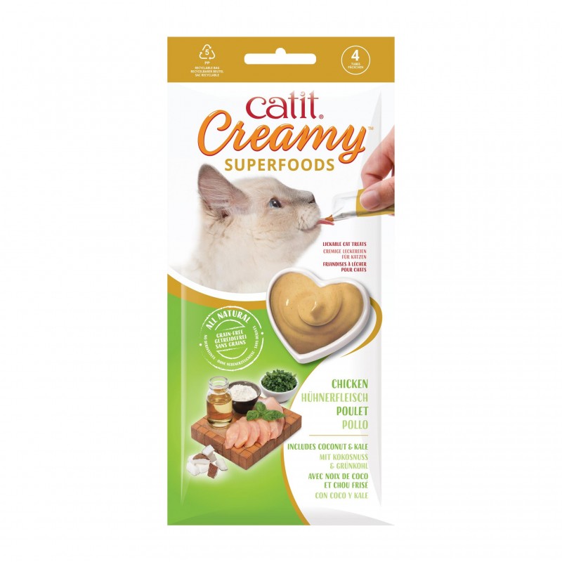 CatIt Creamy Superfood przysmak dla kota 4x10g