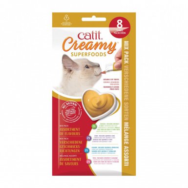 CatIt Creamy Superfood Multipack mix smaków w kremie 8x10g