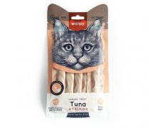 Wanpy Creamy Treat z tuńczykiem i łososiem przysmak w kremie dla kota 5x14g