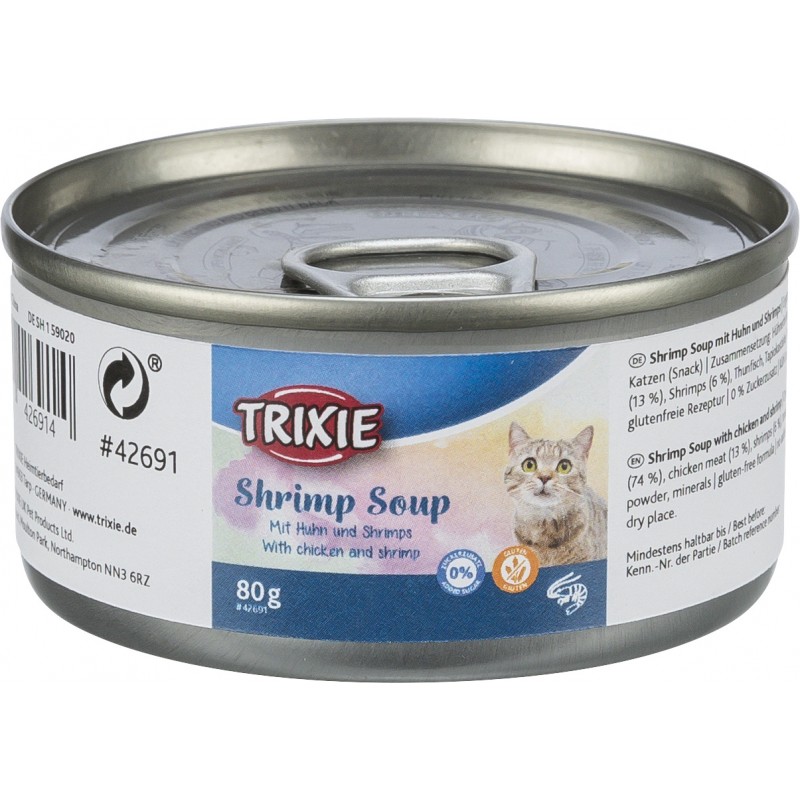 Trixie Shrimps Soup przysmak w płynie dla kota krewetki i łosoś 80g