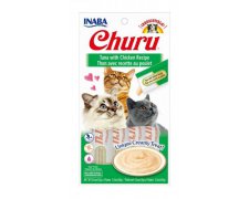 Inaba Churu Tuna with Chicken Recipe bezzbożowy przysmak dla kota z tuńczykiem i kurczakiem 4x14g