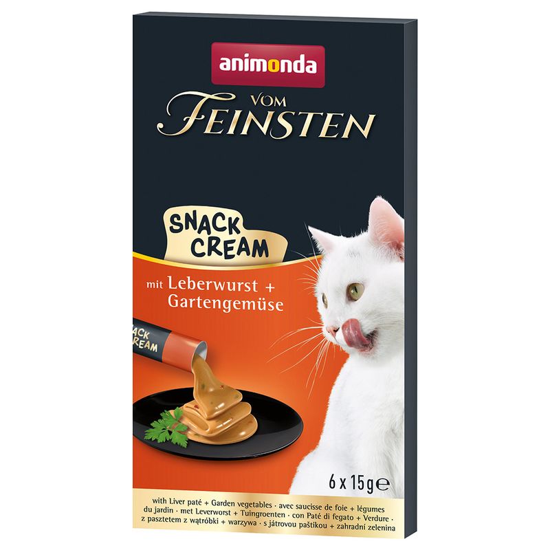 Animonda Vom Feinsten Cream Snack pasta dla kota 6 x 15g