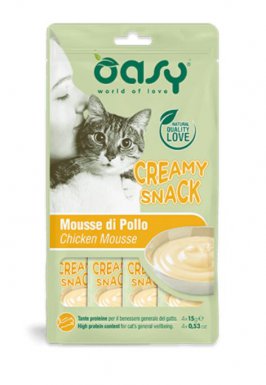 Oasy Creamy Snacks kremowy przysmak dla kota w tubce mus 4x15g