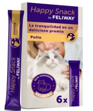 Feliway Happy Snack przysmaki relaksujące z alfa-kazozepiną 6 saszetek