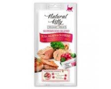 Natural Kitty Kremowy przysmak dla kota z tuńczykiem łososiem i żurawiną 48g