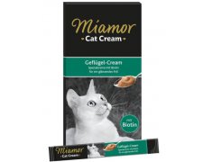 Miamor Cat Cream pasta z drobiem i biotyną 6x15g