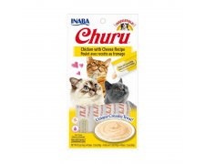 Inaba Churu Chicken with Cheese bezzbożowy przysmak dla kota z kurczakiem i serem 4x14g