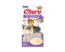 Inaba Churu Chicken with Shrimp bezzbożowy przysmak dla kota z kurczakiem i krewetkami 4x14g