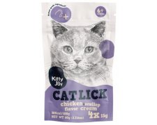 Kitty Joy Cat Lick Kurczak & Przegrzebki Cream saszetka z delikatną polewą o konsystencji kremu 4x15g