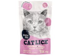 Kitty Joy Cat Lick Kurczak & Krewetki Cream saszetka z delikatną polewą o konsystencji kremu 4x15g
